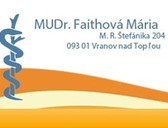 MUDr. Mária Faithová