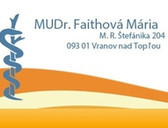 MUDr. Mária Faithová